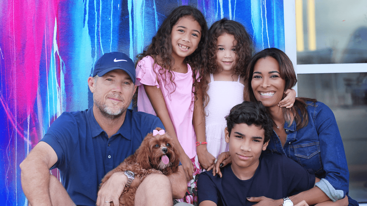 itavi's founder Ayana Rodriguez and her family
