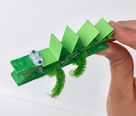 Picture of crocodile clothespin project